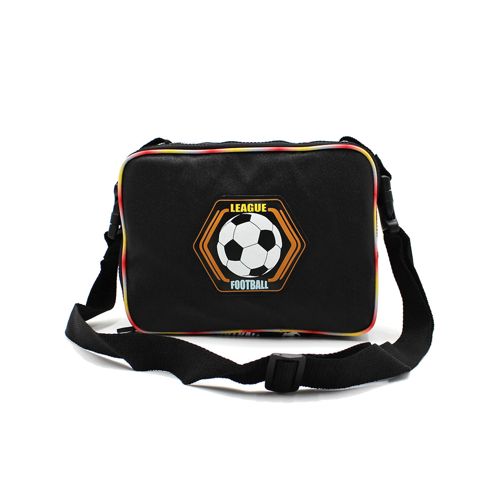 Black Football Kartun Bocah Nedha awan Bag