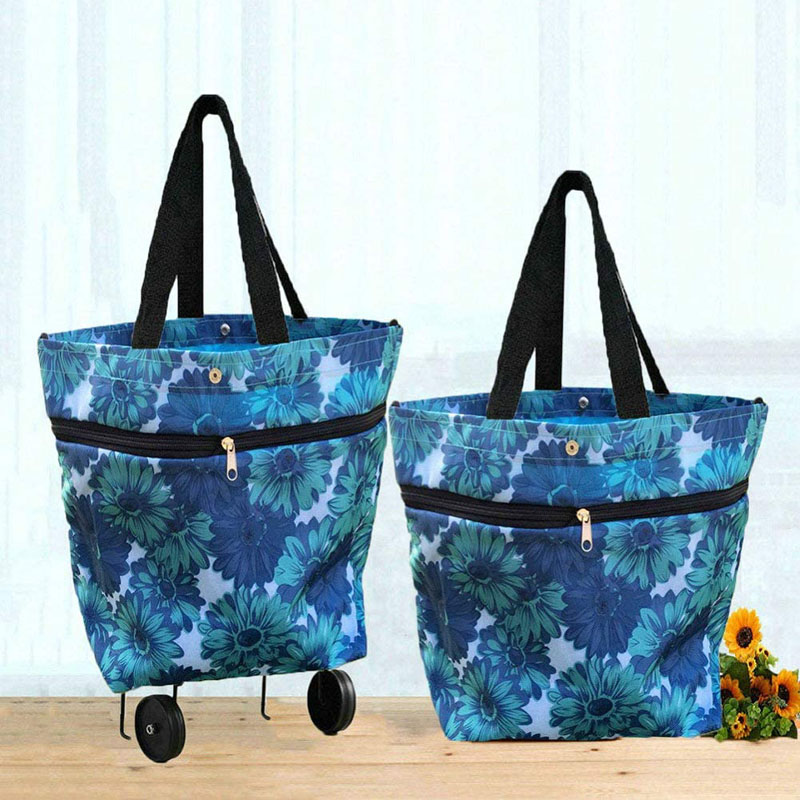 Tas Shopping Foldable Kanthi Wheels