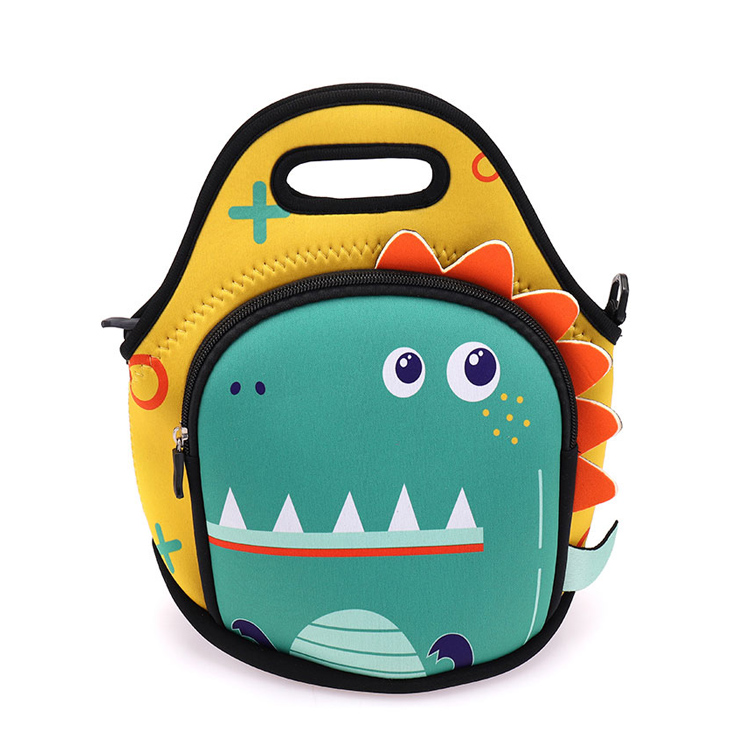 TK Daycare Crocodile Neoprene Kids Lunch Tote